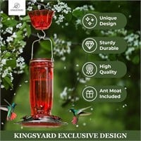 Kingsyard Glass Hummingbird Feeder AZ3