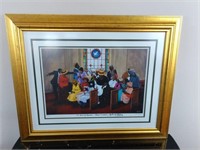Framed, Matted and Signed Lithograph