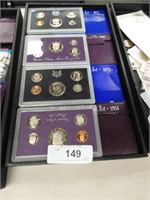 LOT OF ASST'D US MINT PROOF SETS