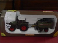 Universl Hobbies Fendt 818 toy tractor with bailer