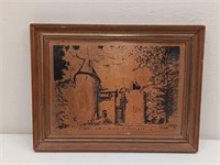 ENGLISH VINTAGE COPPERCRAFT ETCHING 9.5" X 7"