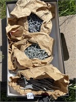 LOT OF NAILS AND SPIKES