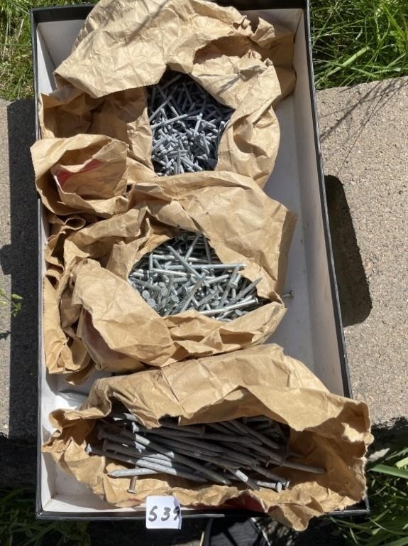LOT OF NAILS AND SPIKES