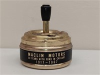 MACKLIN MOTORS 1917-1967 COMMEMORATIVE ASHTRAY