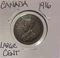Canada 1916 Large Cent very nice