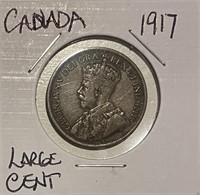 Canada 1917 Large Cent very nice