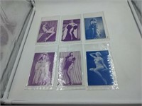 Collection of vintage pin-up girl photo cards
