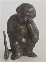 NIVE VINTAGE BRONZE -THE THINKING MONKEY/APE