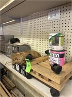 Rolling Plant Holders, Twine, Paint