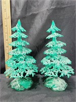 Plastic Christmas Village Trees