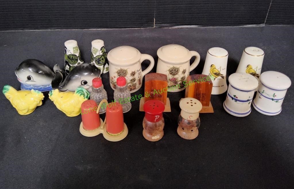 (10) Vintage Salt & Pepper Shakers