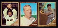 (3) 1962 Topps BB Cards w/ #213 Richie Ashburn