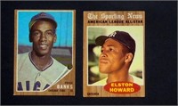 (2) 1962 Topps BB Cards w/ #25 Ernie Banks