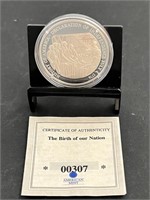 Declaration Of Independence Silver Round