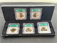 5 Washington Dollar ICG Graded Collection
