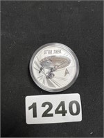 US Mint 99.9% Silver Star Trek Coin