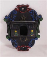 Wilton cast iron matchstic holder w/ striker,