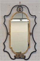 Italian Regency Style Iron & Giltwood Mirror