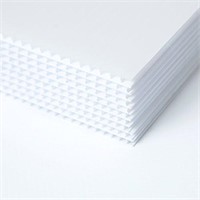 18"X12" 10PK White Corrugated Plastic Sheets