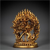 Gilt Bronze Bodhisattva Figure