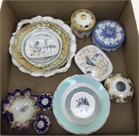 Assorted Porcelain Plates, Shakers