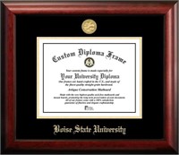 Boise State University Gold Embossed Diploma Frame