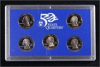 1999 United States Mint Proof Quarters 5 pc set No