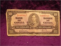 Canada 1937 $10 Dollar Gordon / Towers