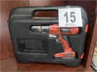 Black & Decker Drill & Case (No Battery or