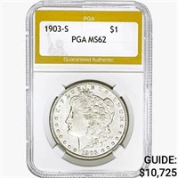 1903-S Morgan Silver Dollar PGA MS62