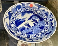 BLUE DECORATED ASIAN DISH