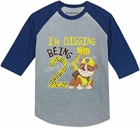 Paw Patrol 3T "I'm Digging Being 2" 3/4 Sleeve