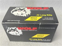 (500) Rnds .22LR, Wolf Match Extra