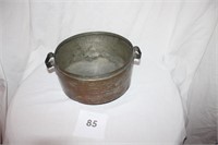 COPPER POT WITH HANDLES - 8.5" IN DIAMETER