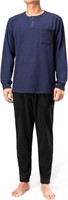 (N) DAVID ARCHY Men's Polar Fleece Pajamas Set Hen