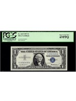 1957 $1 Silver Certificate PCGS Graded: 69 PPQ. TO