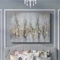 48"x36" 'gleaming Gold' Oil Painting Print On