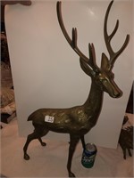 Large brass deer