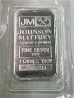 Johnson Matthey 1oz Silver Bar