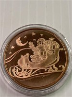 Santa Claus 1oz Copper Round-Great Gift