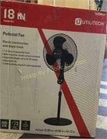 Utilitech 18” Pedestal Fan Black Item#0826640