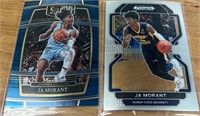 Two 2022 Ja Morant cards  Panini Cards