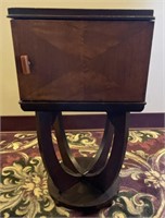 Harlequin Inlay Copper Lined Humidor Cabinet