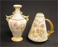 Royal Worcester vase & jug a/f