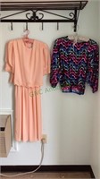 Beautiful size 6 peach colored dress and size