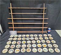 50 Carol Lawson Fairy Tales Mini Plates w Display