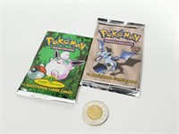 2 paquets cartes Pokémon 1ère édition, 1999