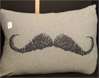 Super Soft Bamboo pillow with mustache pillowcase