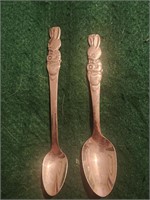 Vtg. Bunny Silverplate Spoons