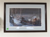 TERRY REDLIN FRAMED PRINT -  EVENING WITH FRIENDS
